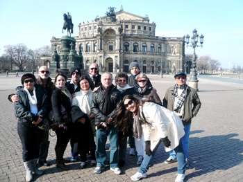 Fam&iacute;lia Mesquita, Brasil, em Dresden, 03/03/2011