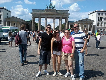 Família Victorino, Brasil, em Berlim, 18/07/2013