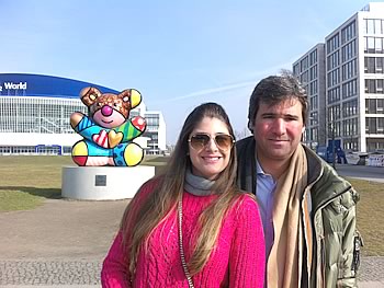Gruppe Fr Brennand und Hr Marcela, Brasilien, in Berlin,  07/03/2014