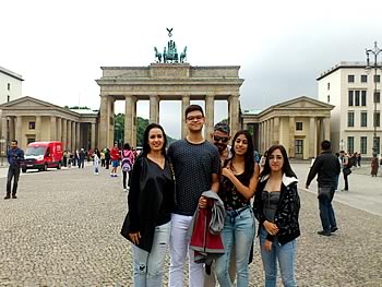 Família Ramos, Brasil, em Berlim, 10/07/2017
