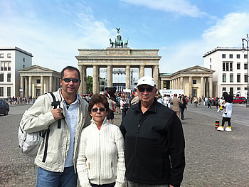 Familia Beto Gioia, Brasil, en Berlín, 15/06/2012