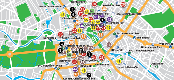 Restaurantes Mitte Map